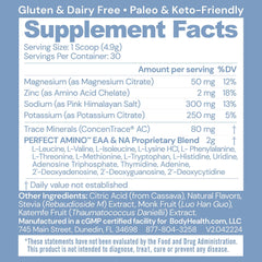 Close-up of the Passion Fruit label showing zero sugar and minerals for clean hydration.