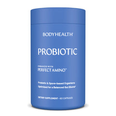 BodyHealth Probiotic PerfectAmino bottle for daily gut balance and wellness