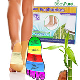 BodyPure Takesumi foot patch packaging shown for easy at-home cleansing routine.