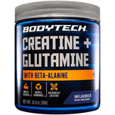 BodyTech Creatine Glutamine Beta-Alanine bottle front view for stronger workouts