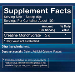 BodyTech micronized creatine powder ready to mix quickly into beverages