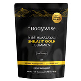 Bodywise Himalayan Shilajit Gummies Gold bottle for daily energy support.