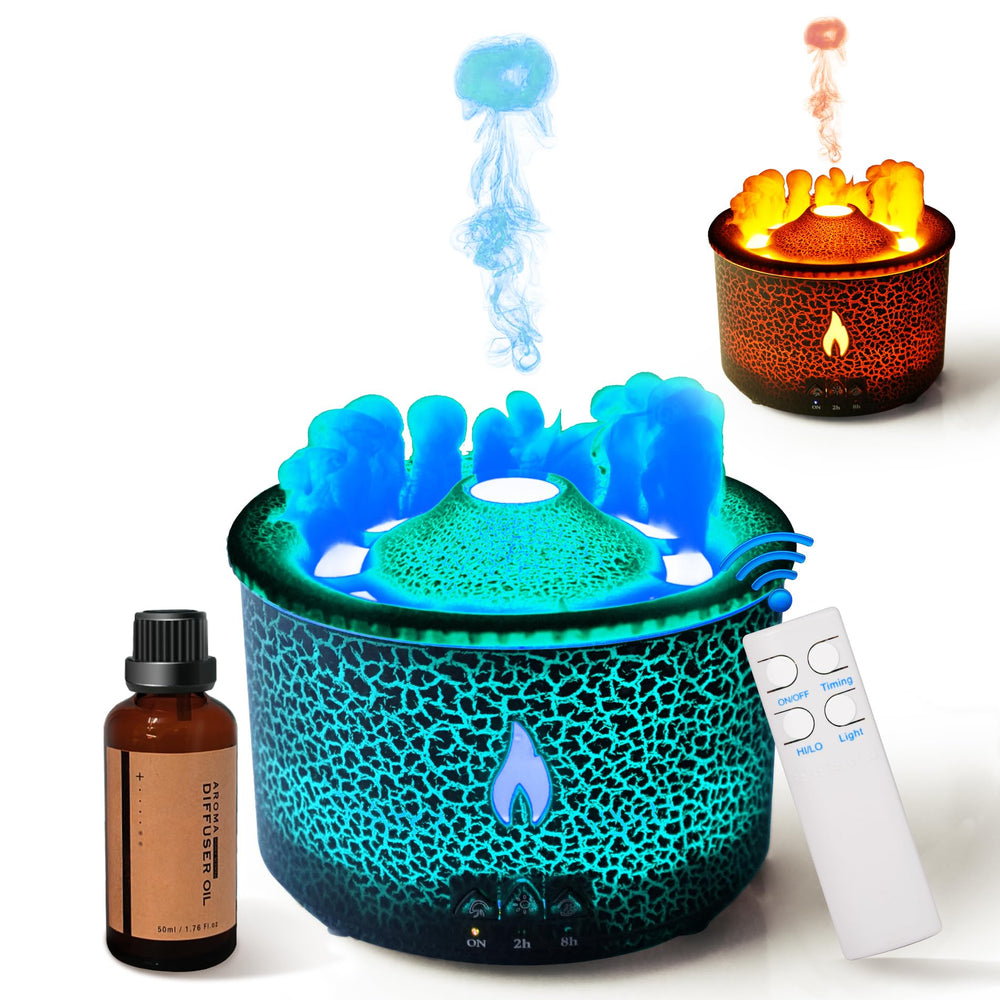 BOHOFAM aroma diffuser in sleek black with 360 ml capacity for home ambiance