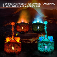 BOHOFAM diffuser in volcano mode with eruptive spray boosts room ambiance