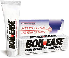 Boil-Ease ointment texture close-up, smooth application for external use