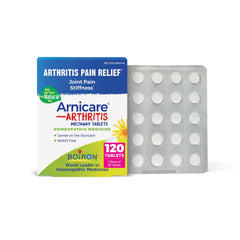 Boiron Arnicare Arthritis Tablets two-pack front view for easy arthritis relief.