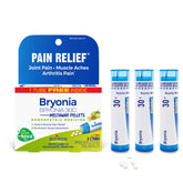 Boiron Bryonia 30C pellets close-up for convenient, plant-based relief.