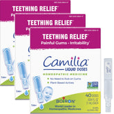 Boiron Camilia Drops packaging box showing easy dosing for babies