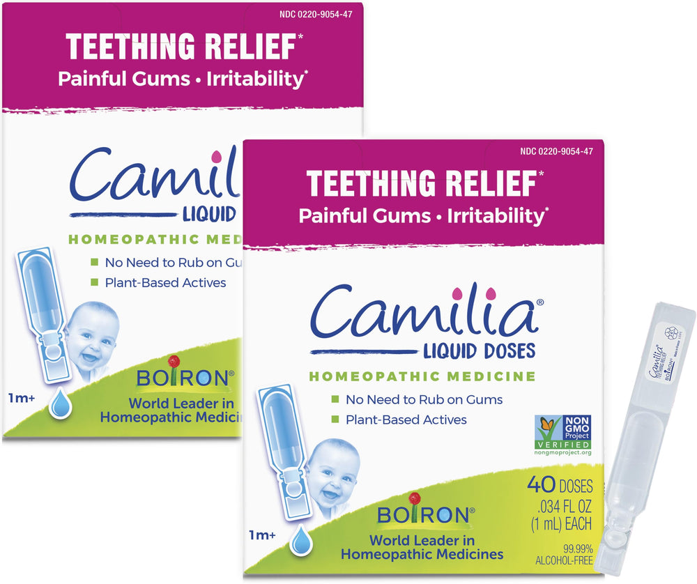 Boiron Camilia Drops: pre-measured doses for easy use.