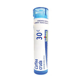 Boiron Coffea Cruda 30C pellets in a dispensing tube for convenient sleep support