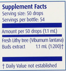Boiron Lithy Tree gemmo extract label front for quick recognition.