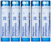 Boiron Magnesia Phosphorica 30C pack of 5 bottle labeled for abdominal discomfort relief.