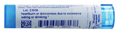 Boiron Nux Vomica 30C dosage use with five pellets for occasional indigestion