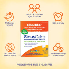 Boiron SinusCalm pellets in a multidose tube for on-the-go relief