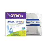 Boiron SleepCalm Kids bottle ready for bedtime, melatonin-free calm sleep option.