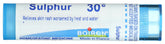 Boiron Sulphur 30C pellets in a tube for everyday homeopathic use