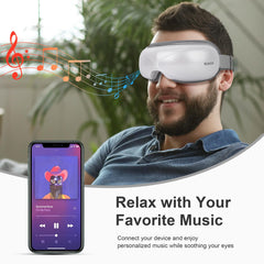 Foldable 180-degree design of BOKOR eye massager for easy travel.