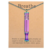 BOLAGTIER anxiety-relief pendant close-up with diffuser pad for aromatherapy