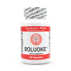 Boluoke Lumbrokinase capsules bottle for daily wellness and potential blood flow balance.