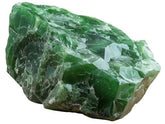 Bombay Crystals Export green jade raw stone, natural and unpolished for meditation