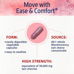 Packaging of Bonawell Tart Cherry Capsules shows US-made GMP facilities