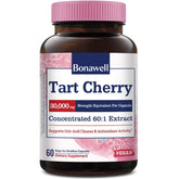 Bonawell Tart Cherry Capsules bottle highlights 60:1 extract for daily use