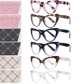 BONCAMOR cat-eye reading glasses with blue light blocking for digital work