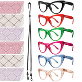 BONCAMOR fashion cat-eye reading glasses with blue light protection for clearer screens