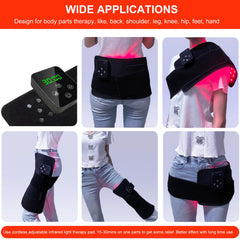 Bonodave cordless red light therapy pad for leg supports circulation and recovery.