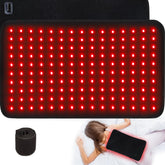bonodave XL red light therapy pad on the back offers full-coverage warmth