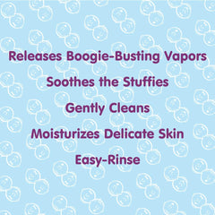 Boogie Kids Botanical Bubble Bath bubbles filling the tub for a playful bath time