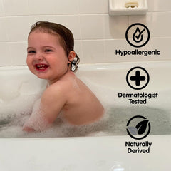 Boogie Kids Botanical Bubble Bath ingredients including oat and plant extracts highlight a gentle formula