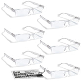Boost Eyewear 6-pack reading glasses with half-rim frames for versatile daily use.