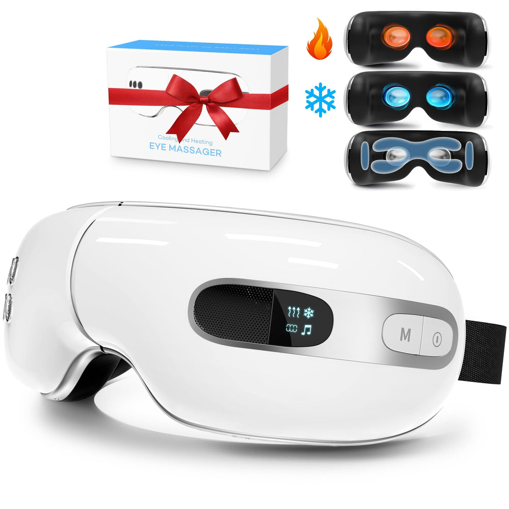 BOQUBOO Eye Massager with heat therapy for soothing tired eyes and comfortable sessions.
