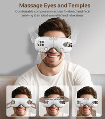 BOQUBOO Eye Massager with four modes for targeted relaxation near the eye area.