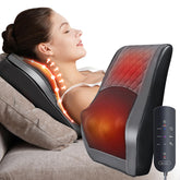 Boriwat back and neck massager heat pillow in use for home relaxation