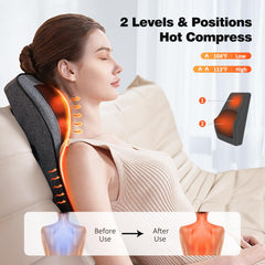 Boriwat shiatsu nodes deliver deep kneading on shoulders