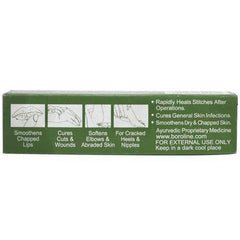 Boroline being applied on dry skin for soothing minor irritations.
