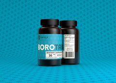 BoroTab 30 mg bottle front—daily wellness support with boron.