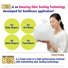Close-up of unscented, odor-sealing material that contains odors