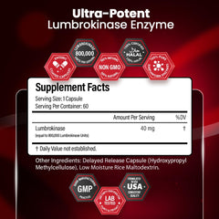 BOSCENT Lumbrokinase capsules pack suggests convenient daily dosing.
