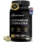 BOSCENT Premium Cistanche Tubulosa bottle with 120 capsules for daily vitality