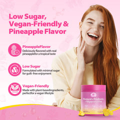 BOSNETHUINH XOS prebiotic gummies on shelf for digestive support.