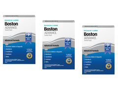 Boston Advance Travel Pack Trio for on-the-go lens care.