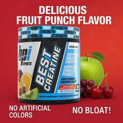 BPI Sports Best Creatine label closeup highlights premium formula