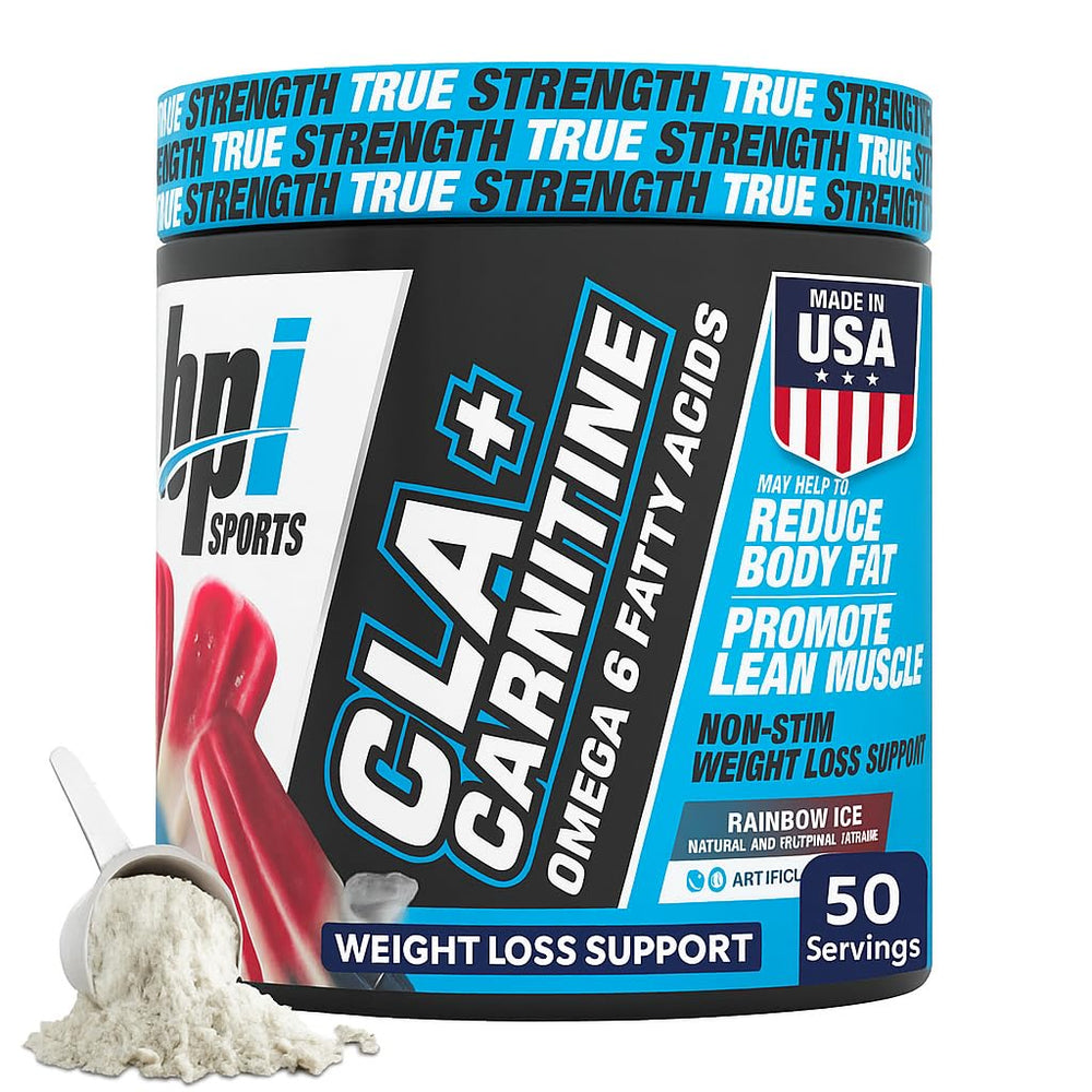 BPI Sports CLA+Carnitine bottle for non-stimulant fat metabolism support