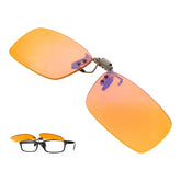 BRADDELL OPTICS blue-blocking clip-on amber lenses reduce headlight glare during night driving
