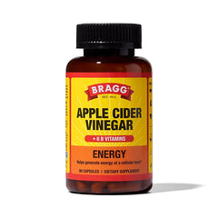 Bragg Energy ACV capsules bottle for daily energy support.