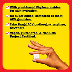 Bragg Renew label highlights phytoceramides from wheat seeds for moisture.