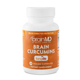 BrainMD Brain Curcumins bottle with Longvida for cognitive support